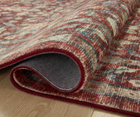 Tracy & Co Courtyard Eve Printed Rug - Crimson