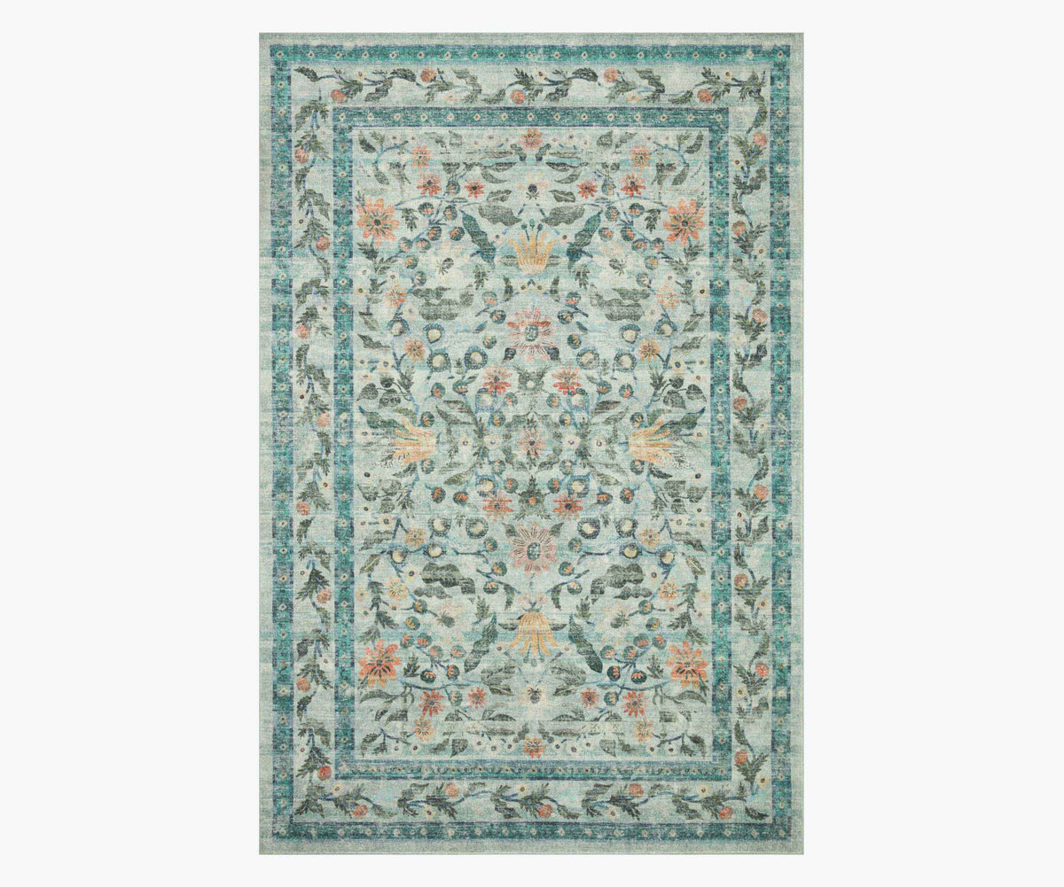 Tracy & Co Courtyard Eve Printed Rug - Sage