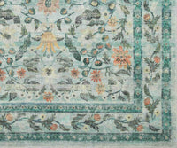 Tracy & Co Courtyard Eve Printed Rug - Sage