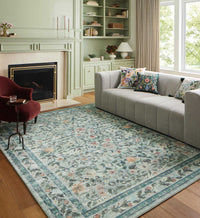 Tracy & Co Courtyard Eve Printed Rug - Sage