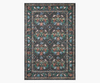 Tracy & Co Courtyard Seville Printed Rug - Charcoal
