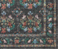 Tracy & Co Courtyard Seville Printed Rug - Charcoal
