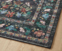Tracy & Co Courtyard Seville Printed Rug - Charcoal