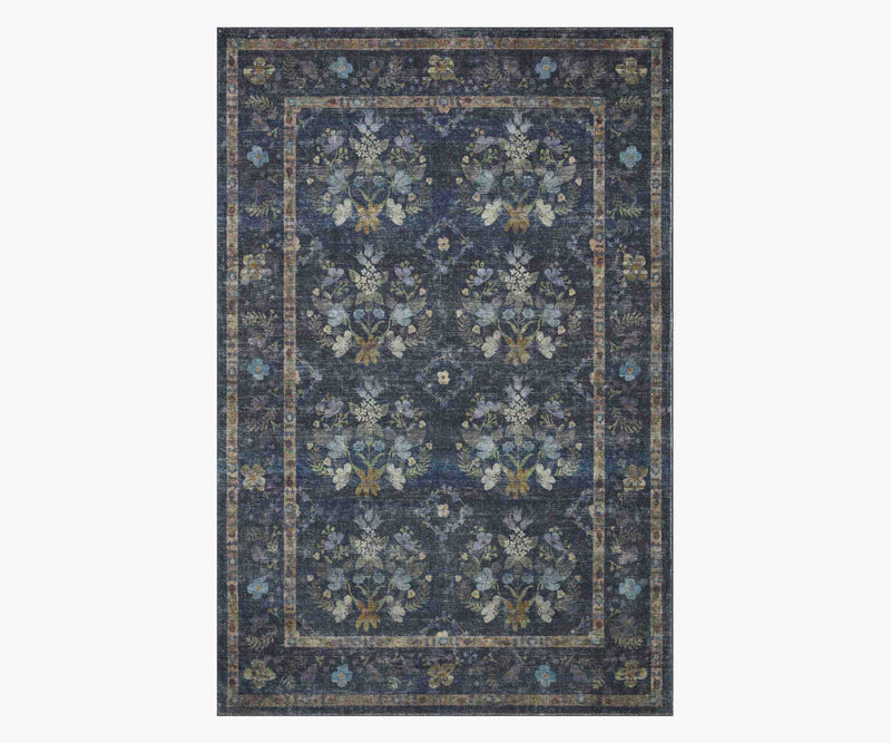 Tracy & Co Courtyard Seville Printed Rug - Navy