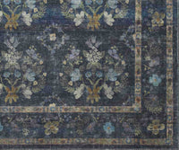 Tracy & Co Courtyard Seville Printed Rug - Navy