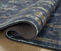 Tracy & Co Courtyard Seville Printed Rug - Navy