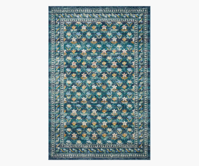 Tracy & Co Courtyard Hadley Printed Rug - Emerald