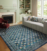 Tracy & Co Courtyard Hadley Printed Rug - Emerald