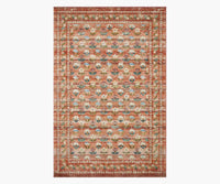 Tracy & Co Courtyard Hadley Printed Rug - Terracotta