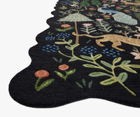 Tracy & Co Menagerie Wool-Hooked Rug - Black