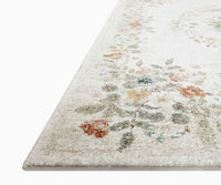 Tracy & Co Laurel Strawberry Fields Medallion Power Loomed Rug - Cream