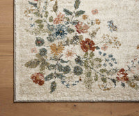 Tracy & Co Laurel Strawberry Fields Medallion Power Loomed Rug - Cream