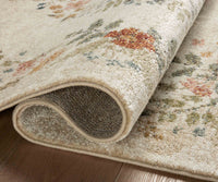 Tracy & Co Laurel Strawberry Fields Medallion Power Loomed Rug - Cream