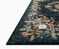 Tracy & Co Laurel Strawberry Fields Medallion Power Loomed Rug - Navy