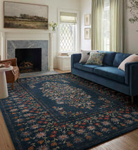 Tracy & Co Laurel Eleanor Power Loomed Rug - Navy