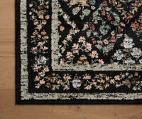 Tracy & Co Laurel Parquet Power Loomed Rug - Black