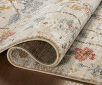 Tracy & Co Laurel Peacock Garden Power Loomed Rug - Cream