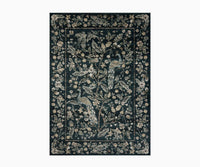 Tracy & Co Laurel Peacock Garden Power Loomed Rug - Navy