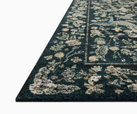 Tracy & Co Laurel Peacock Garden Power Loomed Rug - Navy