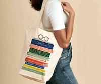 Tracy & Co Canvas Tote Bag - Book Club