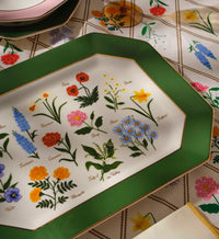 Tracy & Co Large Porcelain Serving Platter - Garden Study