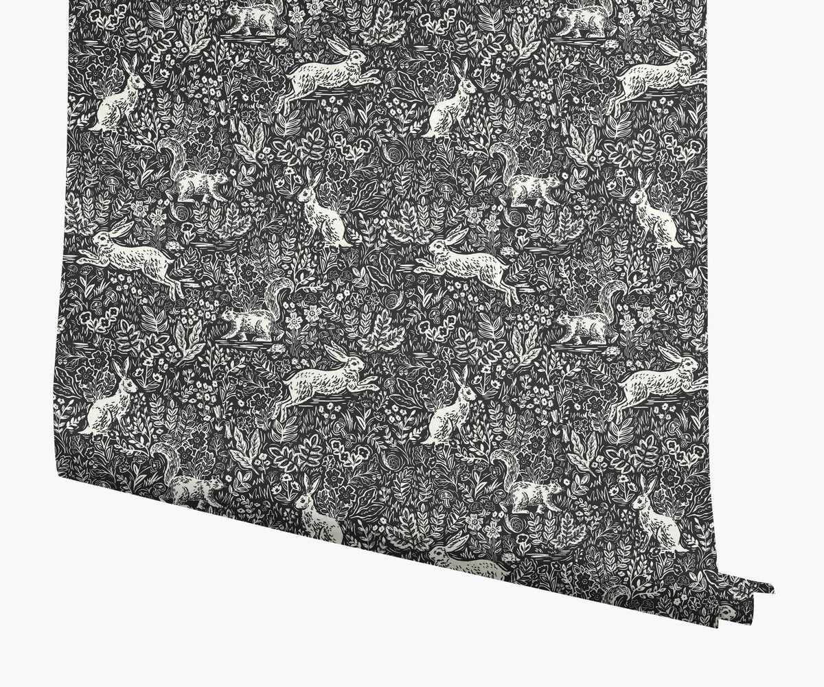 Tracy & Co Fable Wallpaper - Black & White