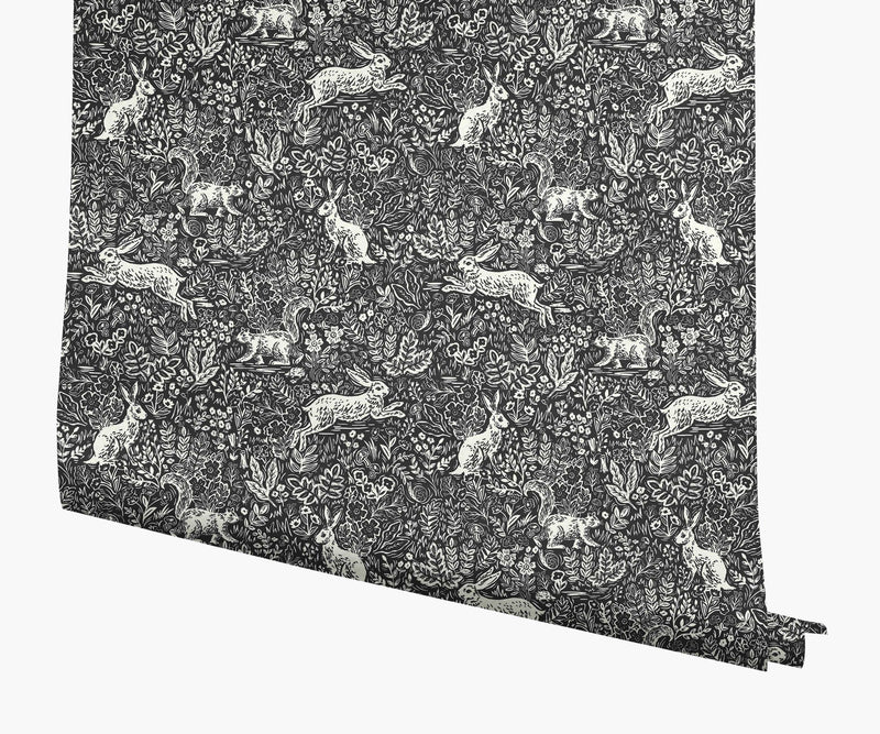 Tracy & Co Fable Wallpaper - Black & White