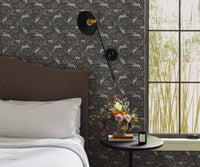 Tracy & Co Fable Wallpaper Sample - Black & White