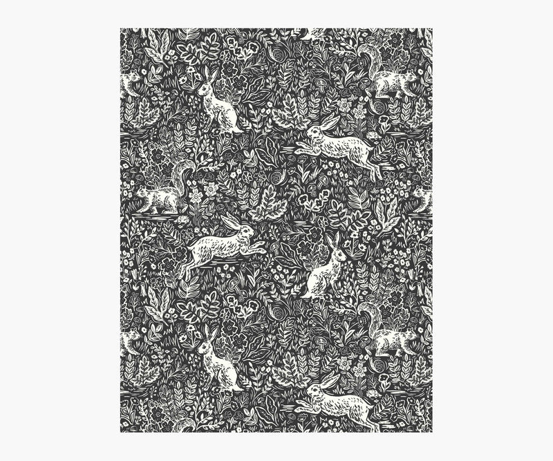 Tracy & Co Fable Wallpaper Sample - Black & White