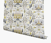 Tracy & Co Camont Wallpaper - Linen & Metallic Gold