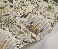 Tracy & Co Camont Wallpaper Sample - Linen & Metallic Gold