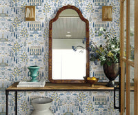 Tracy & Co Camont Wallpaper Sample - Indigo