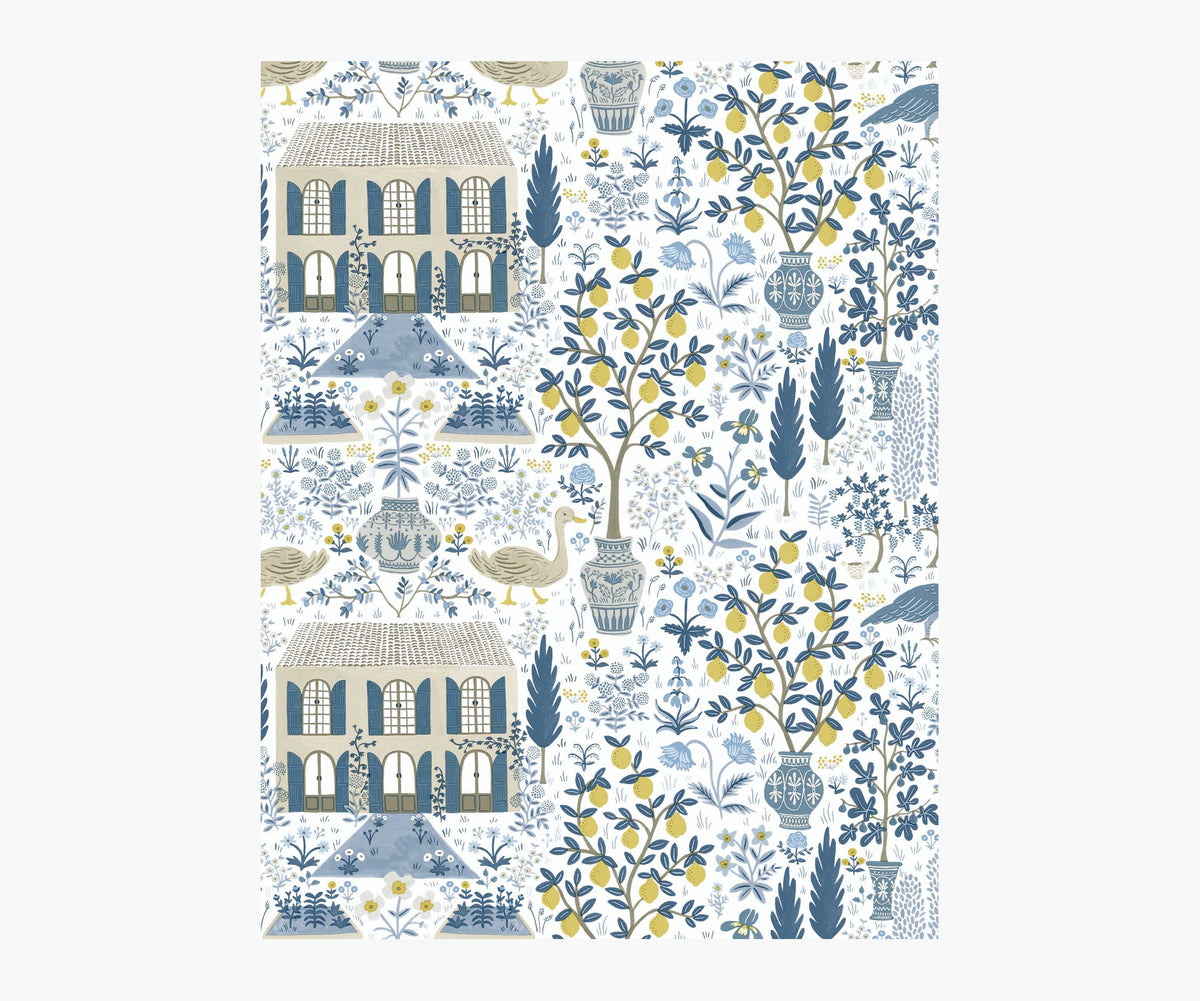 Tracy & Co Camont Wallpaper Sample - Indigo