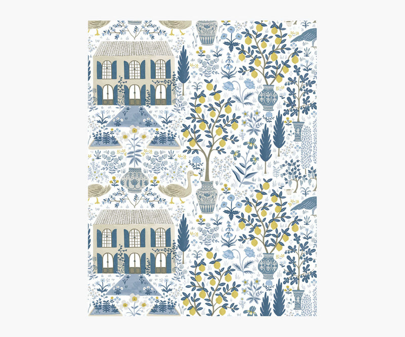 Tracy & Co Camont Wallpaper Sample - Indigo