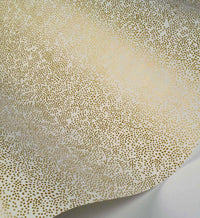 Tracy & Co Champagne Dots Wallpaper - Metallic Gold & White