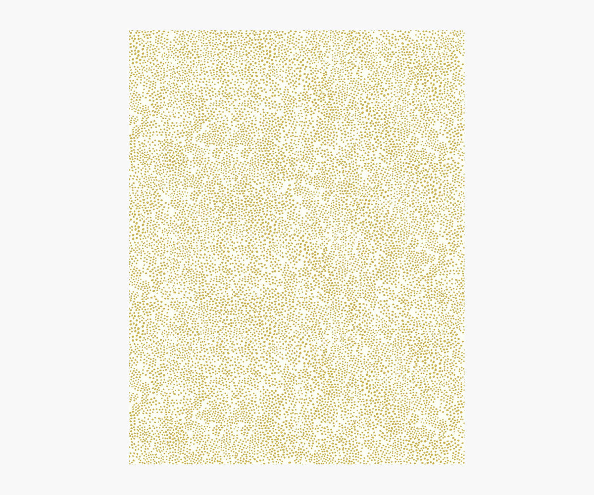 Tracy & Co Champagne Dots Wallpaper Sample - Metallic Gold & White