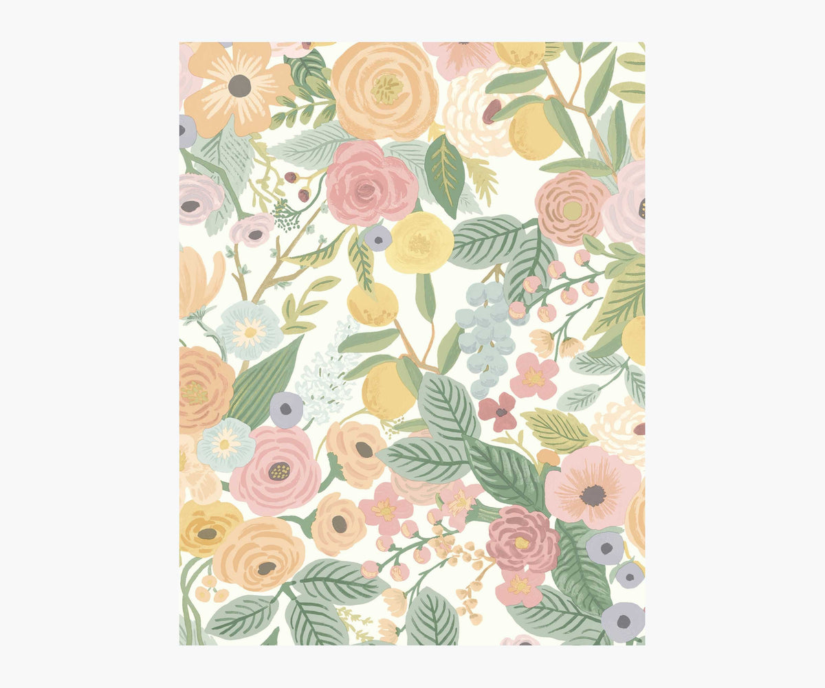 Tracy & Co Garden Party Wallpaper Sample - Pastel Multi