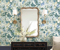 Tracy & Co Garden Party Wallpaper Sample - Indigo Multi