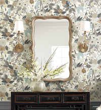Tracy & Co Garden Party Peel & Stick Wallpaper - Linen Multi