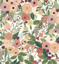 Tracy & Co Garden Party Wallpaper - Burgundy Multi