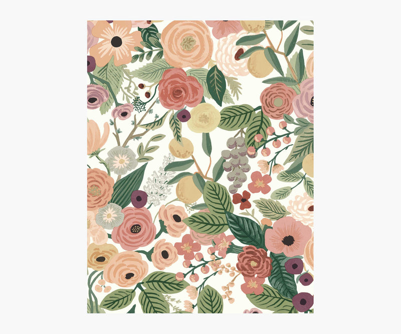Tracy & Co Garden Party Wallpaper Sample - Burgundy Multi