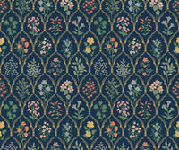 Tracy & Co Hawthorne Wallpaper - Navy Multi