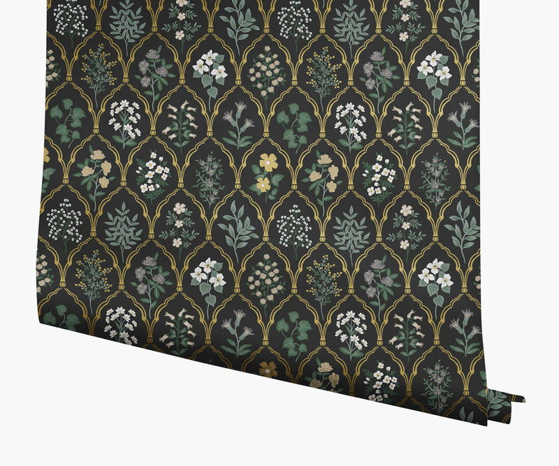Tracy & Co Hawthorne Wallpaper - Black Linen