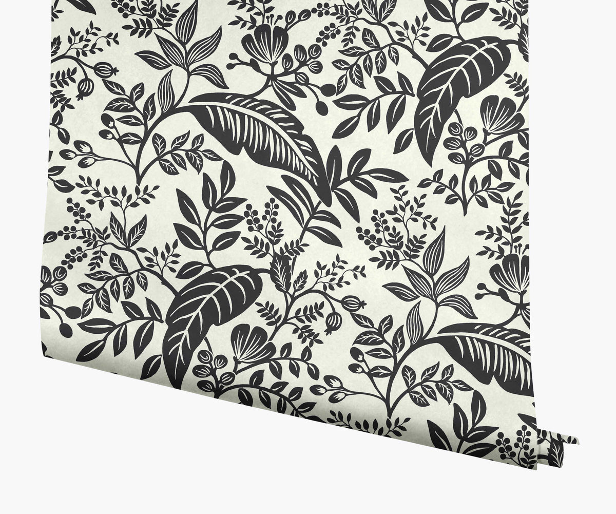 Tracy & Co Canopy Wallpaper - Black & White