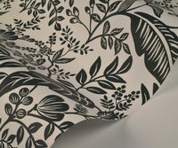 Tracy & Co Canopy Wallpaper Sample - Black & White