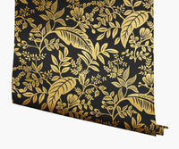 Tracy & Co Canopy Wallpaper - Metallic Gold & Black