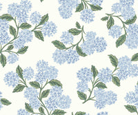 Tracy & Co Hydrangea Wallpaper - Blue & White