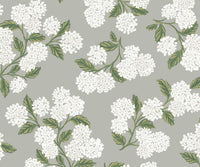 Tracy & Co Hydrangea Wallpaper - Grey