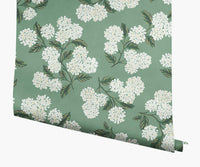 Tracy & Co Hydrangea Wallpaper - Jade