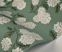 Tracy & Co Hydrangea Wallpaper - Jade